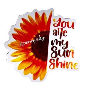 🍂🌻2 for $9 or 4 for $15🌻 You are my  Sunshine decals sunflower decals